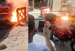 Kağıthane'de yeraltı elektrik kablolarında patlama