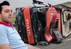 Diyarbakır'da yangına giden itfaiye aracı devrildi: 1’i ağır, 3 yaralı