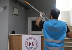 Kayseri'de 18 yükümlü, okulu boya yaparak yeni eğitim yılına hazırladı