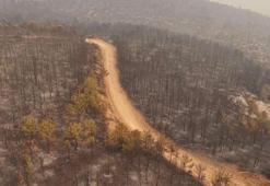 Bursa'daki orman yangını 4'üncü gününde; yanan alanlar dronla görüntülendi