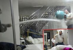 Dükkanındaki gelinlikleri yakmaya çalışan iş yeri sahibine tazyikli suyla müdahale