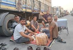 Silopi’de 49 dereceyi bulan sıcaklık, TIR şoförlerine zor anlar yaşatıyor