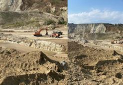 Silivri’de kum ocağında göçük; çalışmalara ara verildi