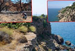 'Falezlerin gelini' de yangından etkilendi