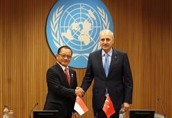 TBMM Başkanı Kurtulmuş, Singapur Parlamento Başkanı Peng ile bir araya geldi