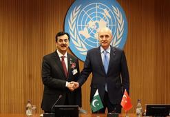 TBMM Başkanı Kurtulmuş, Pakistan Senatosu Başkanı Gilani ile görüştü