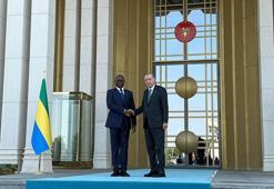 Cumhurbaşkanı Erdoğan, Gabon Cumhurbaşkanı Nguema'yı resmi törenle karşıladı