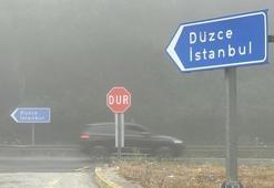 Bolu Dağı'nda sis etkili oldu