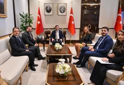 Cevdet Yılmaz, Kaspi.kz CEO’su ve Hepsiburada Yönetim Kurulu Başkanı Mikheil Lomtadze’yi kabul etti