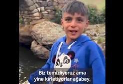 Bakan Kurum'dan yayladaki çöpleri toplayan kardeşlere teşekkür