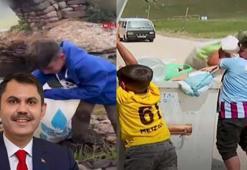 Bakan Kurum'dan yayladaki çöpleri toplayan kardeşlere teşekkür