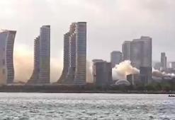 Kartal'da film platosunda çıkan yangın söndürüldü