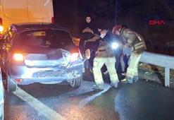 TEM Eyüpsultan mevkiinde çok sayıda aracın karıştığı zincirleme kaza