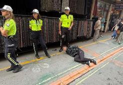 'Dur' ihtarına uymayan montlu şüphelinin üzerinden namluya mermi sürülmüş tabanca çıktı