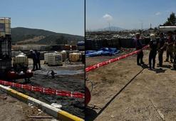 Kaçak akaryakıt toplama alanında patlamada araçlar zarar gördü