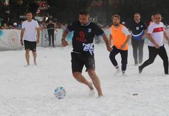 Çankırı Tuz Festivali'nde 'tuz' zeminde futbol turnuvası düzenlendi