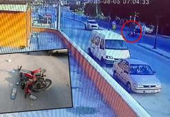 Yeni evli çifti ayıran kaza kamerada