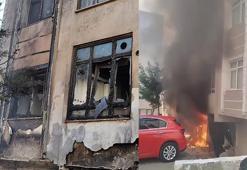 Fatih'te ecza deposunda yangın; patlama anları kamerada