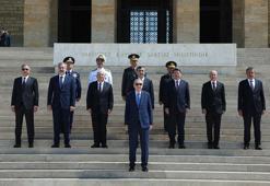 Cumhurbaşkanı Erdoğan ve YAŞ üyeleri Anıtkabir'de