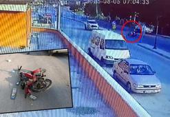 Yeni evli çifti ayıran kaza kamerada