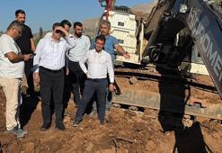 Başkan Tutdere, ilk gününde içme suyu isale hattındaki çalışmaları yerinde inceledi