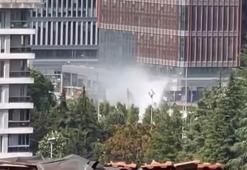 Kağıthane'de İSKİ çalışması sırasında isale borusu patladı