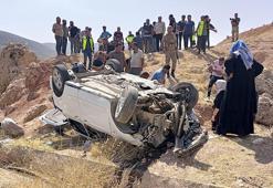 Şarampole devrilen hafif ticari araçtaki 7 kişi yaralandı