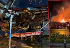 Kartal’da balıkçı barınağında çıkan yangın 4 restorana sıçradı