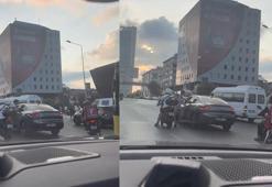 Şişli'de trafikteki sürücüye yumrukla saldıran kişi yakalandı