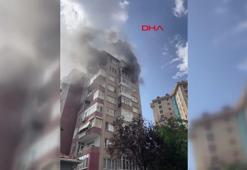 Kadıköy'de 10 katlı binada yangın