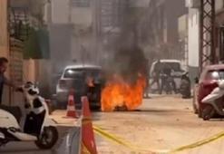 Asfalt kesme makinesine yakıt dolumu sırasında patlama; 1 yaralı