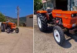 Yangın bölgesine su taşırken hasar gören traktörüne tamir sonrası kavuştu