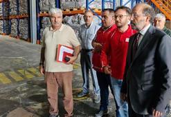 Gazze'ye gönderilecek gıdalar, Erzurum Bölge Afet Müdahale ve Lojistik Merkezi'nde