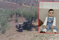 Dedesinin kullandığı traktör devrildi, 2 yaşındaki Barış öldü