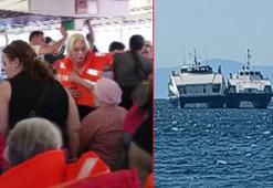 İDO feribotu kayaya çarptı; yolcuların panik anları kamerada