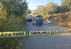 Yol ortasında duran 3 tekerlekli motosikletinde ölü bulundu