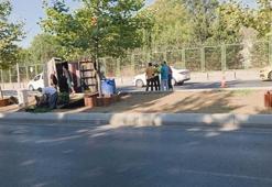 Küçükçekmece'de sebze yüklü kamyonet devrildi: 2 yaralı
