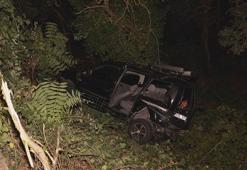 Maslak'ta kazada savrulan 2 araç ormana uçtu: 3 yaralı