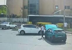 Arnavutköy’de İETT otobüsünden kopan parça istasyondakilerin üzerine savruldu