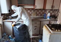 Evden 550 kilo plastik şişe çıktı