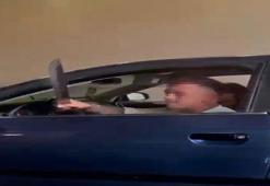 Ankara'da trafik tartışmasında camdan kılıç savurdu; o anlar kamerada