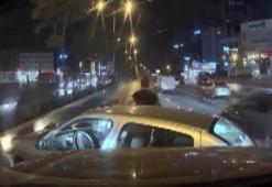 Ataşehir D-100 Karayolu'nda iki sürücünün yol verme tartışması kazayla sonuçlandı