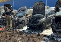 AVM’nin otoparkında çıkan yangında 8 araç zarar gördü