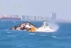 Zeytinburnu’nda alabora olan tekne battı: 4 kişi kurtarıldı