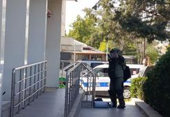 Edirne’de banka şubesinin önünde bırakılan şüpheli çanta fünye ile patlatıldı