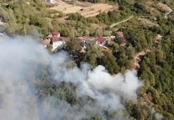 Kocaeli'de orman yangını 2'nci gününde; dronla görüntülendi