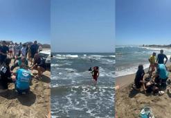 Yasağa rağmen denize açıldılar; son anda boğulmaktan kurtarıldılar