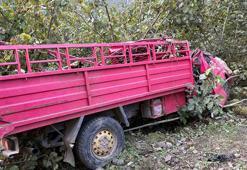 Giresun’da fındık işçilerini taşıyan kamyonet şarampole yuvarlandı: 4 ölü 1 yaralı