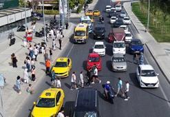 Silivri'de 30 metre ilerideki yaya geçidini kullanmayanlar trafiği tehlikeye sokuyor