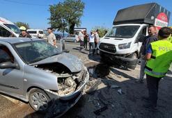Ordu'da otomobil ile kamyonet çarpıştı; 5 yaralı
